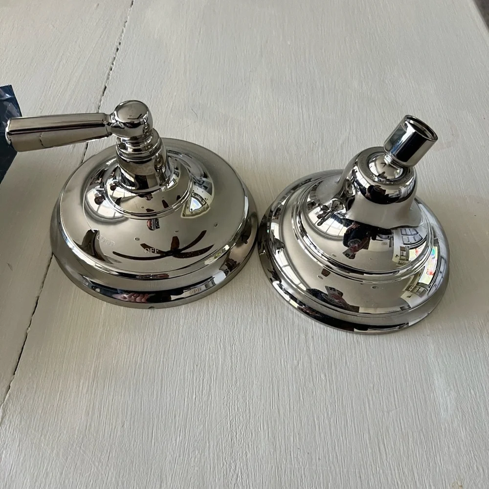 New Kohler Devonshire Vibrant Polished Nickel Showerhead Bathroom Fixture/handle
